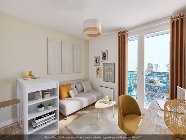 Appartement 1 pièce 14 m² 