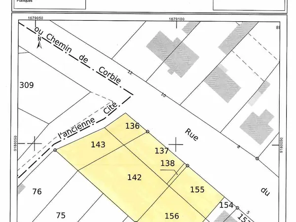 Terrain 1355 m² 