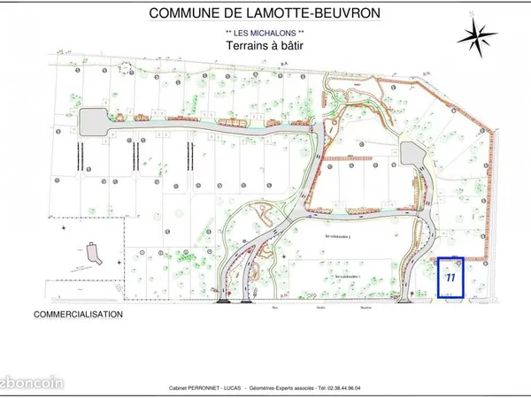 Terrain 509 m² Lamotte Beuvron 