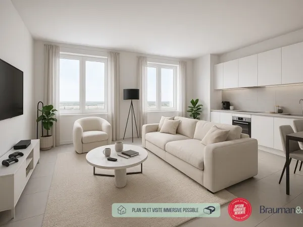 4 PIÈCES de 88m² + PKG(s) 