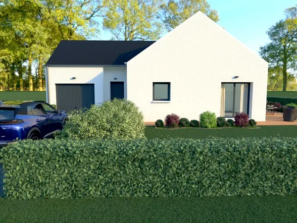 Construction d'une maison de 90m² à ST MARTIN des CHAMPS 