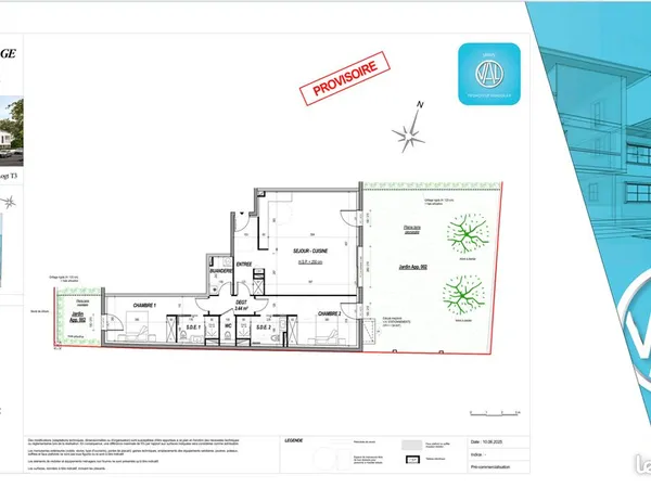 Appartement 3 pièces 97 m² 