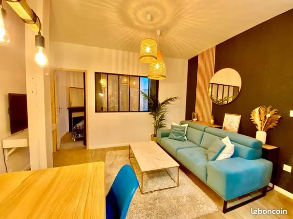 A louer T2 34m² rénové et meublé à neuf 