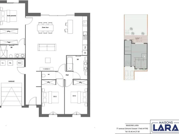 Projet de construction d'une maison 98 m² avec terrain à ANDILLY (17) 