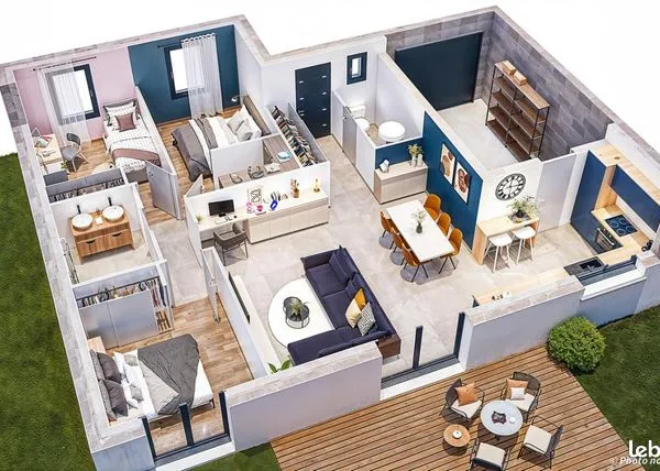 Maison 5 pièces 76 m² 