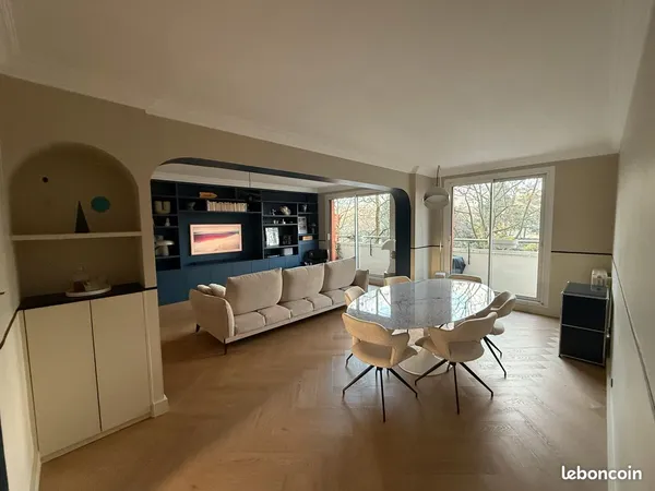 Appartement 4 pièces de 90m2 - Paris 16ème / Boulogne-Billancourt (92) - Aucun vis à vis 