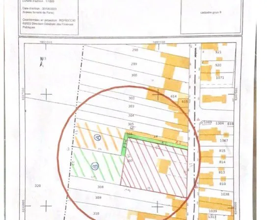 Terrain 1260 m2 et 1350 m2 