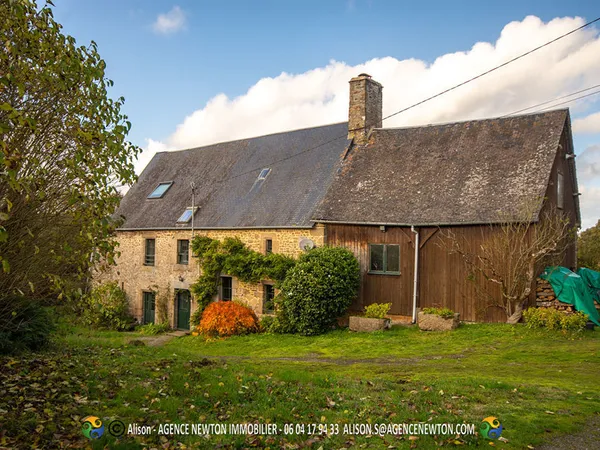 BRETAGNE, ILLE ET VILAINE, La Fontenelle, 4 chambres, garage, grange, 5526m2 terrain 