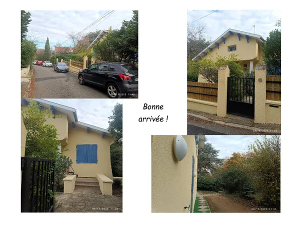 TRES GRAND STUDIO T1 BIS NEUF ET MEUBLE 33m² OULLINS SYMPA, AVEC ACCES REZ-DE-JARDIN, DPE C ! 