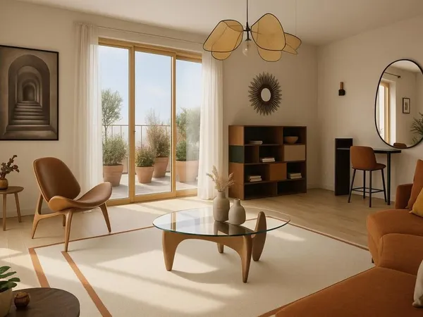 T3 de 63m2 avec terrasse 