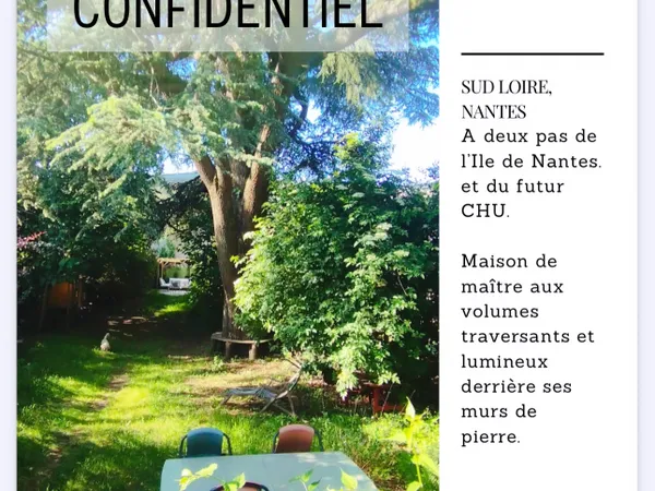 Vends maison 180m² Sud Loire, charmante maison de maître proche des bords de Loire, 4 chambres, 