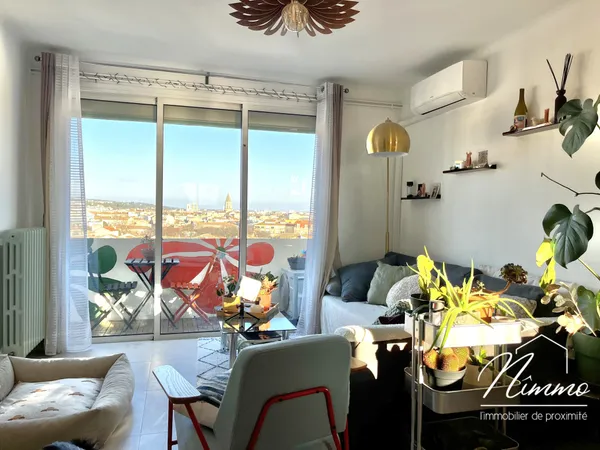 NIMES POMPIDOU MONTAURY T3 57 M2 RENOVE BALCON VUE DEGAGEE 
