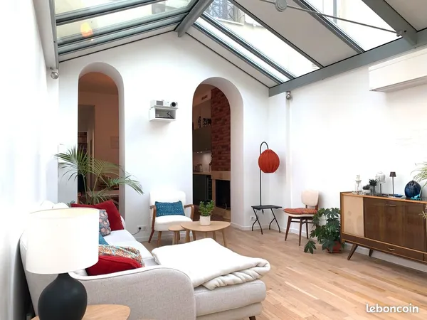 Appartement atypique 80m2 véranda terrasse jardin 
