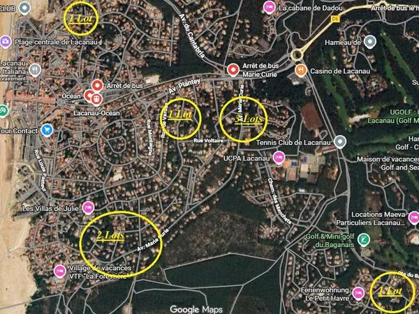 Terrain 745 m² Lacanau 