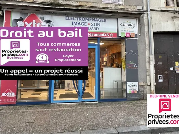 CHATEAUNEUF SUR LOIRE - CESSION DE BAIL, LOCAL COMMERCIAL 