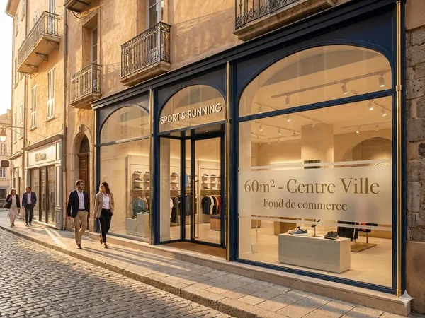 Fonds de commerce 58 m² 
