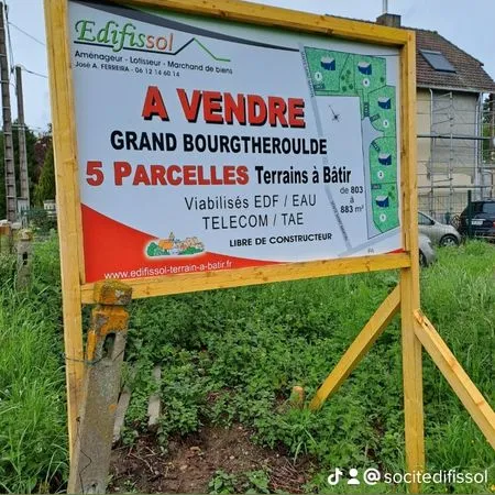 Terrain à bâtir viabilisé 