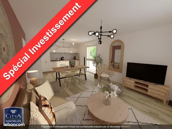 Appartement 3 pièces 62 m² 