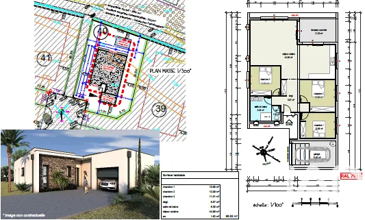 Terrain 550 m² 