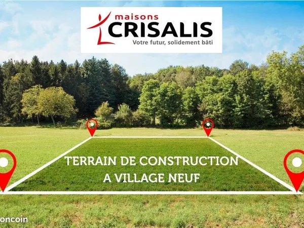 Terrain 380 m² Village Neuf 