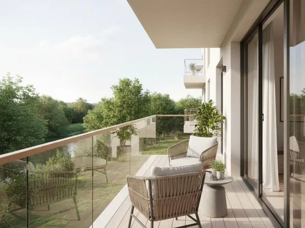 Éco-quartier de l'Île de la Marne - Élégant 2 pièces lumineux avec balcon et parking 