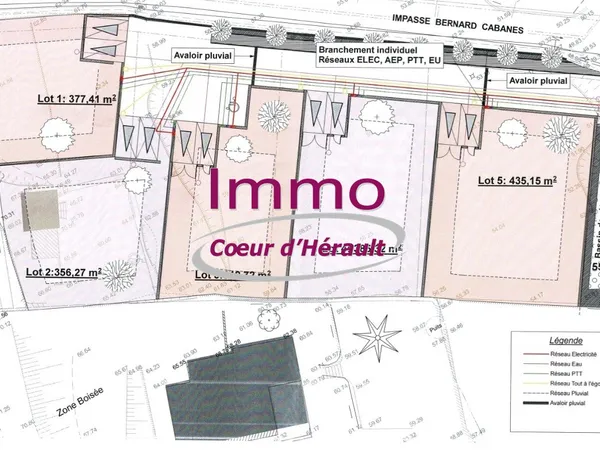 Terrain en lotissement 356 m² 