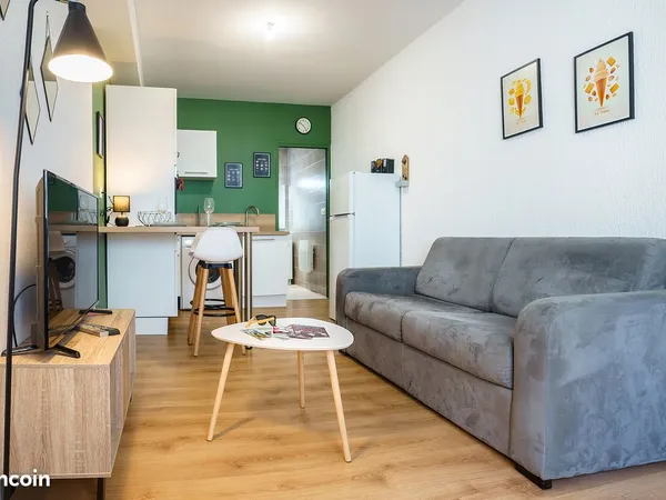 Studio refait intégralement à neuf sans frais d'agence. Lumineux, Meublé et Fonctionnel en Centre 