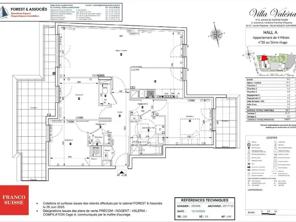 Appartement 4 pièces 92 m² 