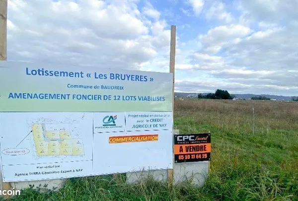 Terrain 1 m² Baudreix 