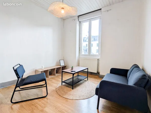 T2 meublé 33m² centre ville + box inclus 