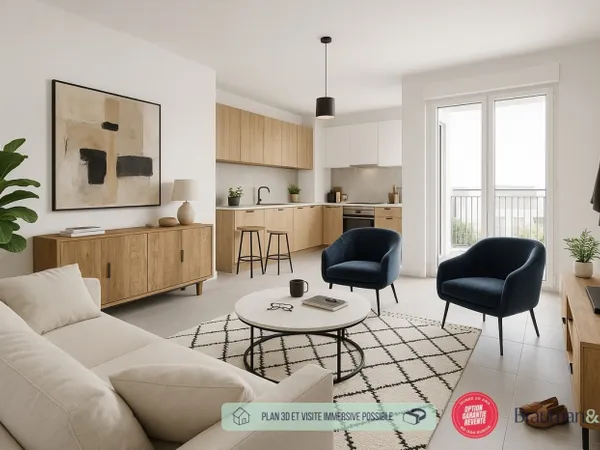 3 PIÈCES de 69m² + EXT(s) de 15m² 