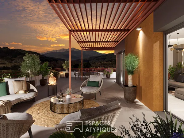 APPARTEMENT 4 PIECES À CÉRET, DANS UN ÉCRIN DE VERDURE MÉDITERRANÉEN 