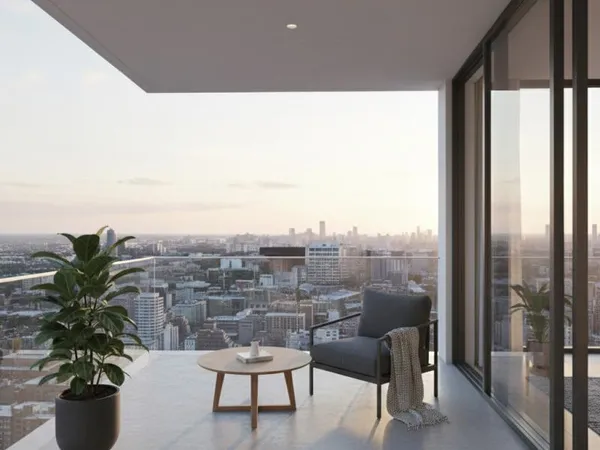 Duplex avec terrasses et balcons 