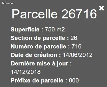 Terrain de 7,5 ares A VENDRE 