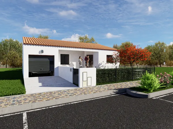 Terrain + maison 80 m² 