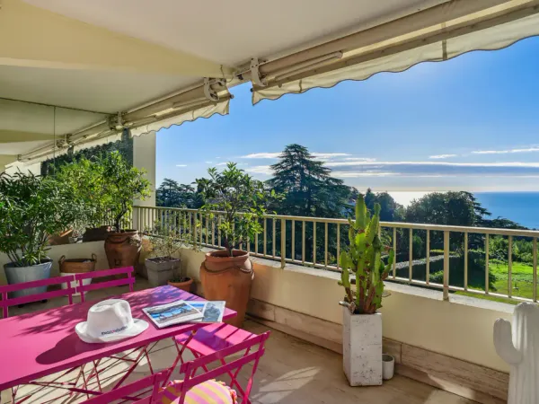 Appartement 4 pièces, vue mer panoramique, piscine, tennis