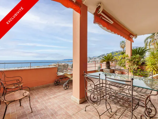 Appartement avec terrasse vue mer panoramique