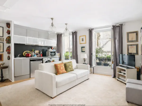 Paris 4 - Appartement de 40m² -2 pièces avec terrasse - Marais