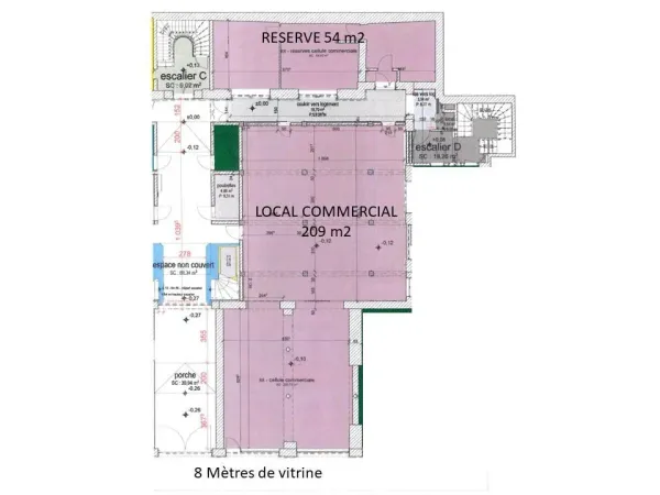 Local commercial 203 m²
