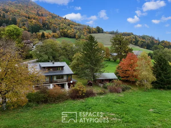 Maison avec vue et terrain au coeur du massif des Bauges