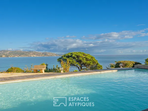 Villa Vue Mer Panoramique à La Nartelle avec Piscine et Sauna 