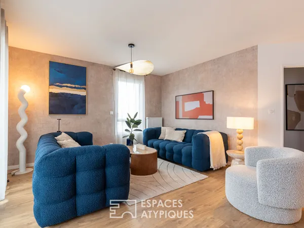 Appartement écrin contemporain en étage élevé