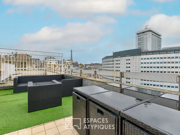 Duplex avec extérieurs, rooftop et vues Tour Eiffel - Maison de la Radio