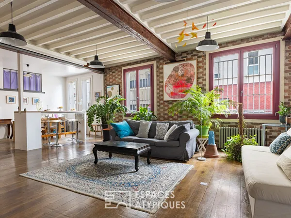 Loft avec jardin partagé 