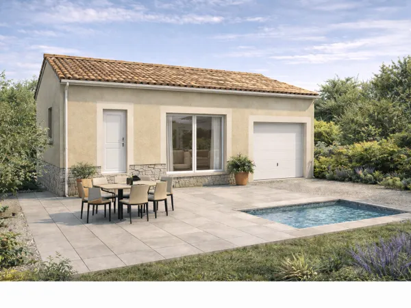 Terrain + maison 80 m²