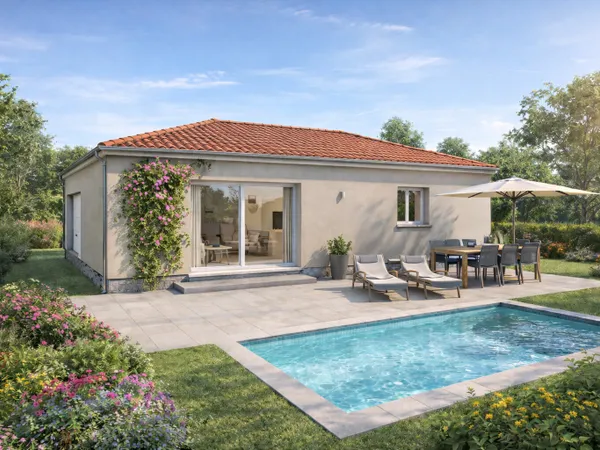 Terrain + maison 80 m²