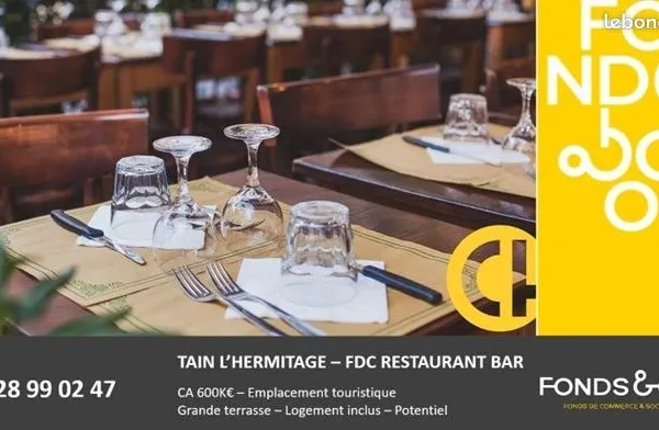 Fonds de commerce restaurant, bar 94 m²