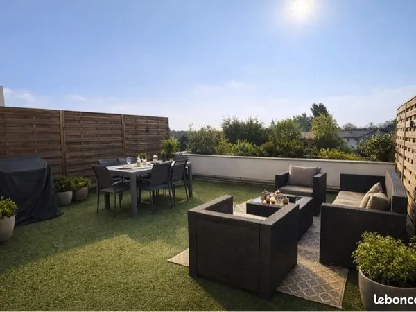 T4 duplex + terrasse 39m² + GARAGE + CAVE