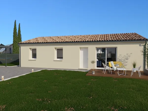 Terrain + maison 90 m²