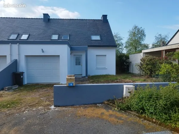 Maison T4 cadre verdoyant proche bourg Ploudaniel